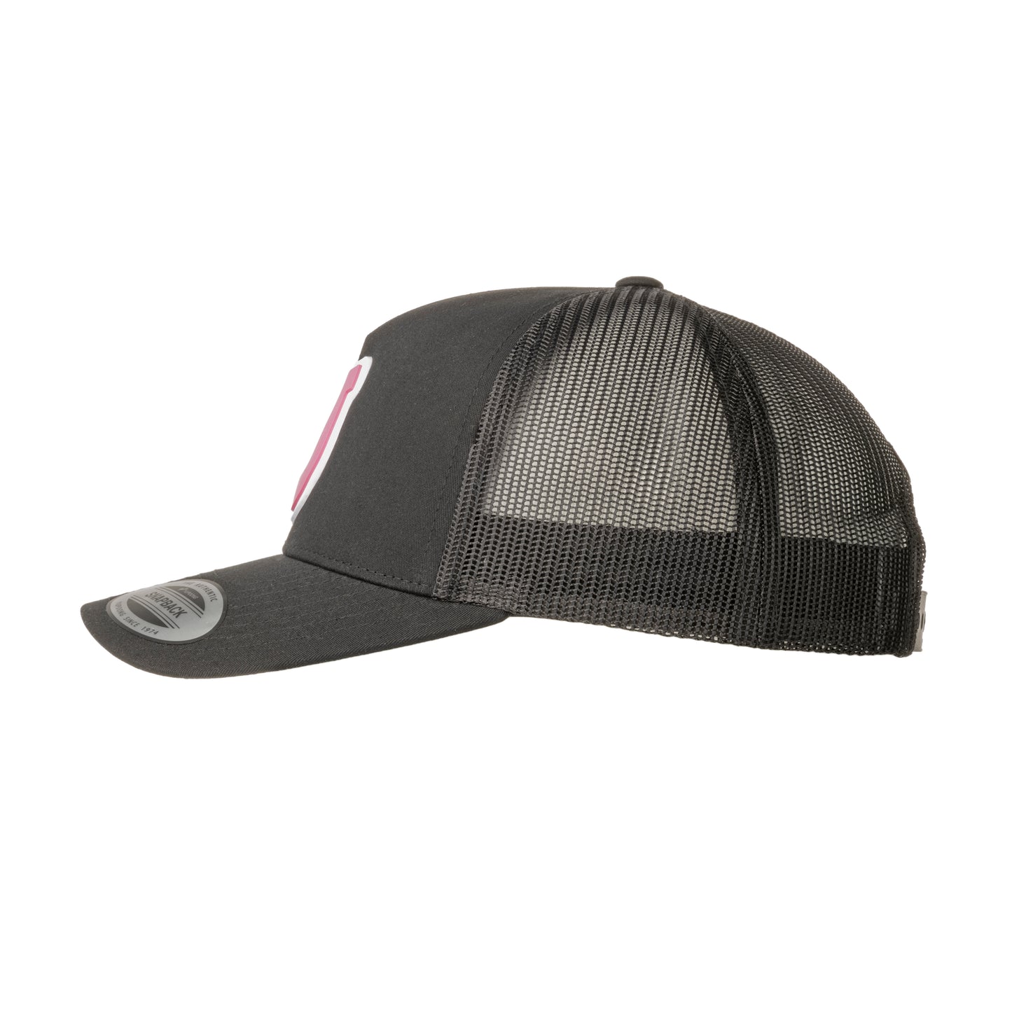 Trucker cap - Pink Horseshoe - black