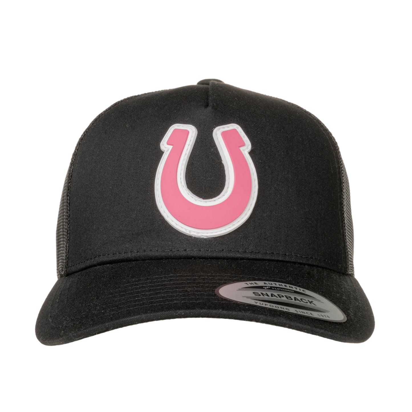 Trucker cap - Pink Horseshoe - black