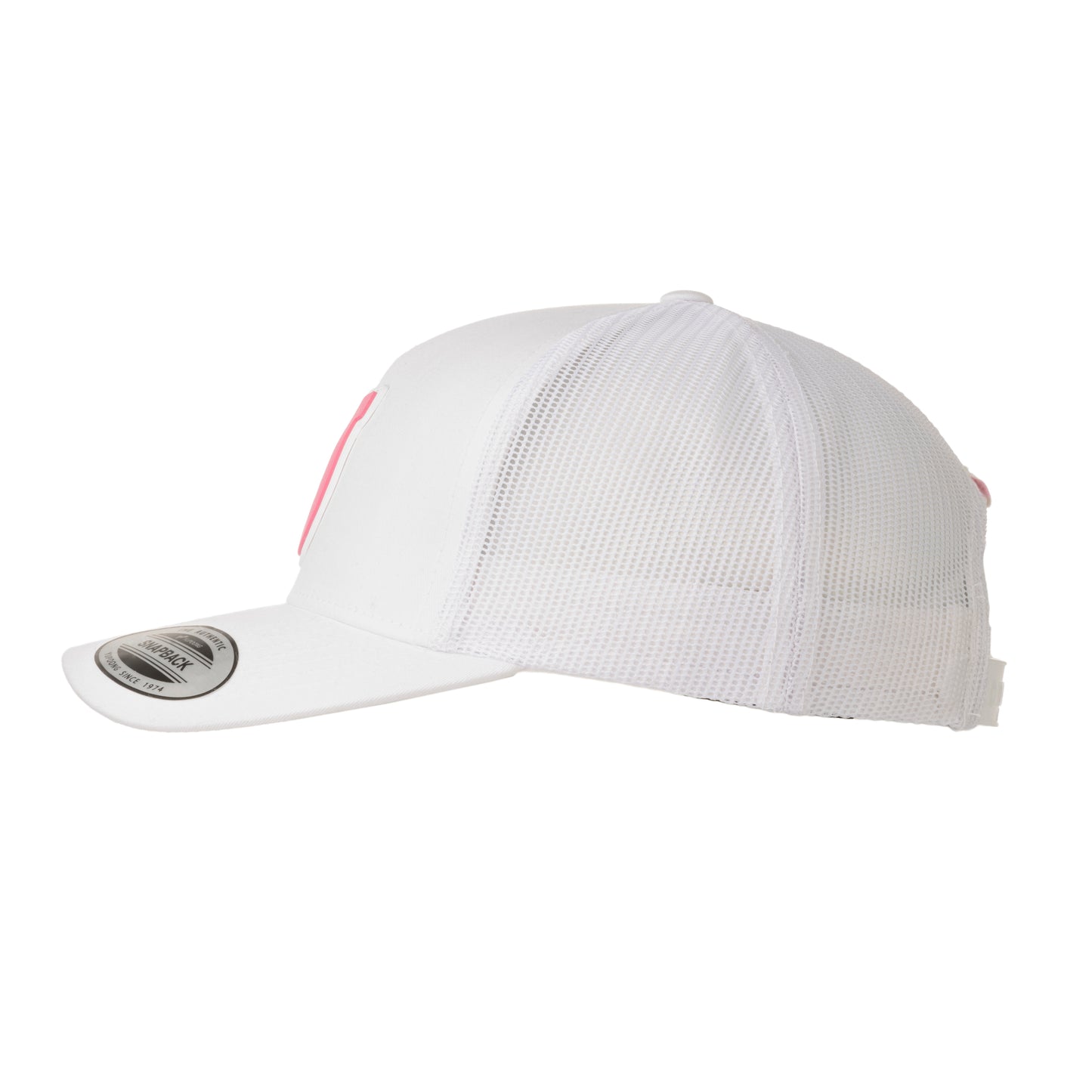 Trucker-keps - Rosa Hästsko - vit