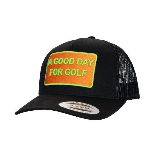 Trucker cap - A Good Day For Golf - black