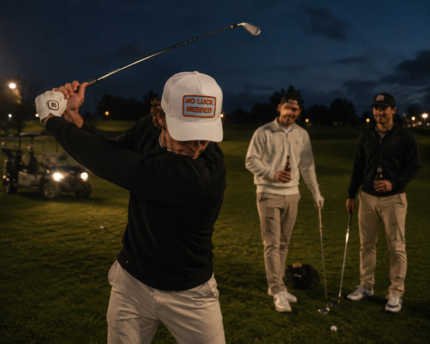 Trucker cap - No Luck Needed - white