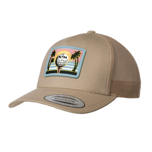 Trucker cap - Golfball - sand