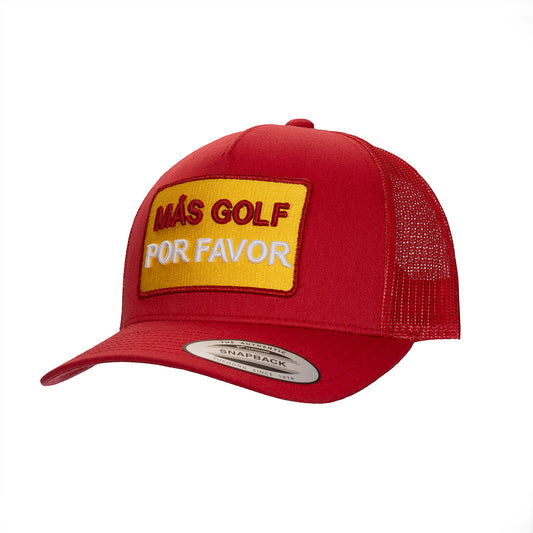 Trucker cap - Más Golf Por Favor - red