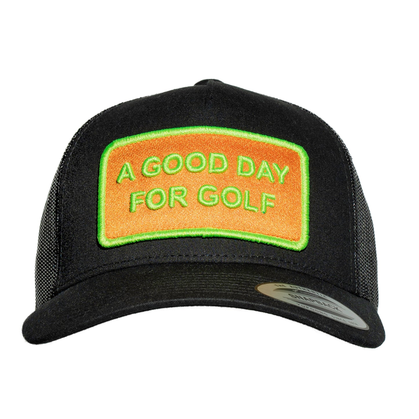 Trucker cap - A Good Day For Golf - black