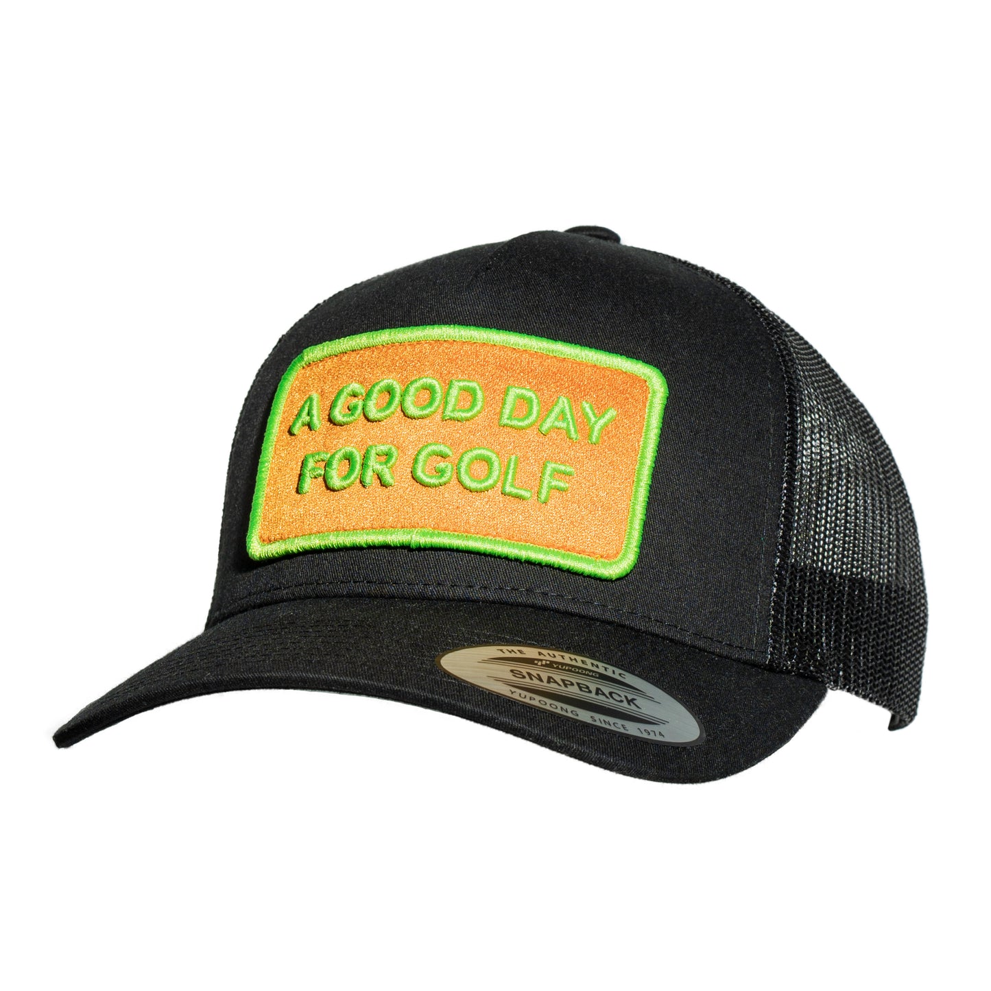 Trucker cap - A Good Day For Golf - black