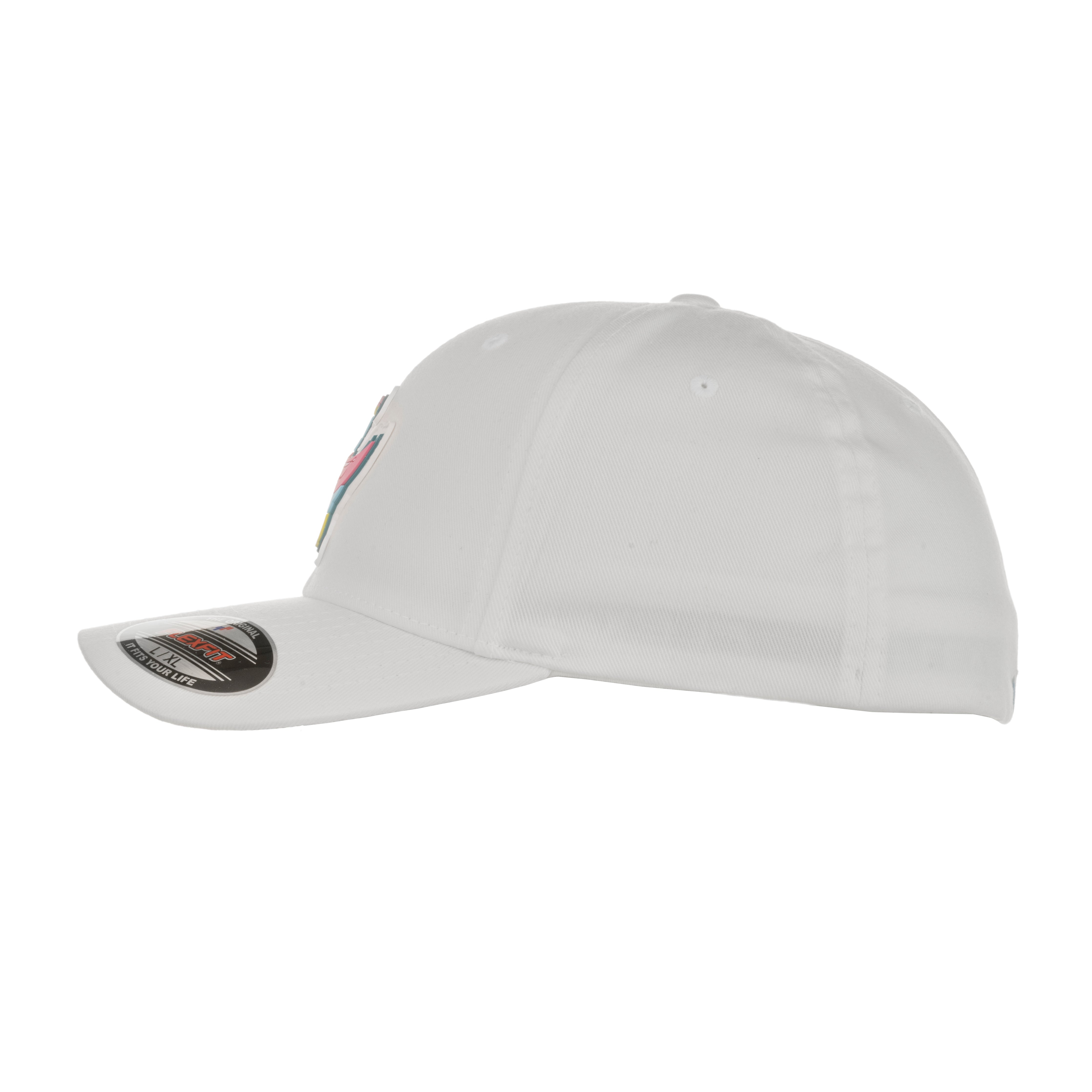 White hot sale flexfit cap