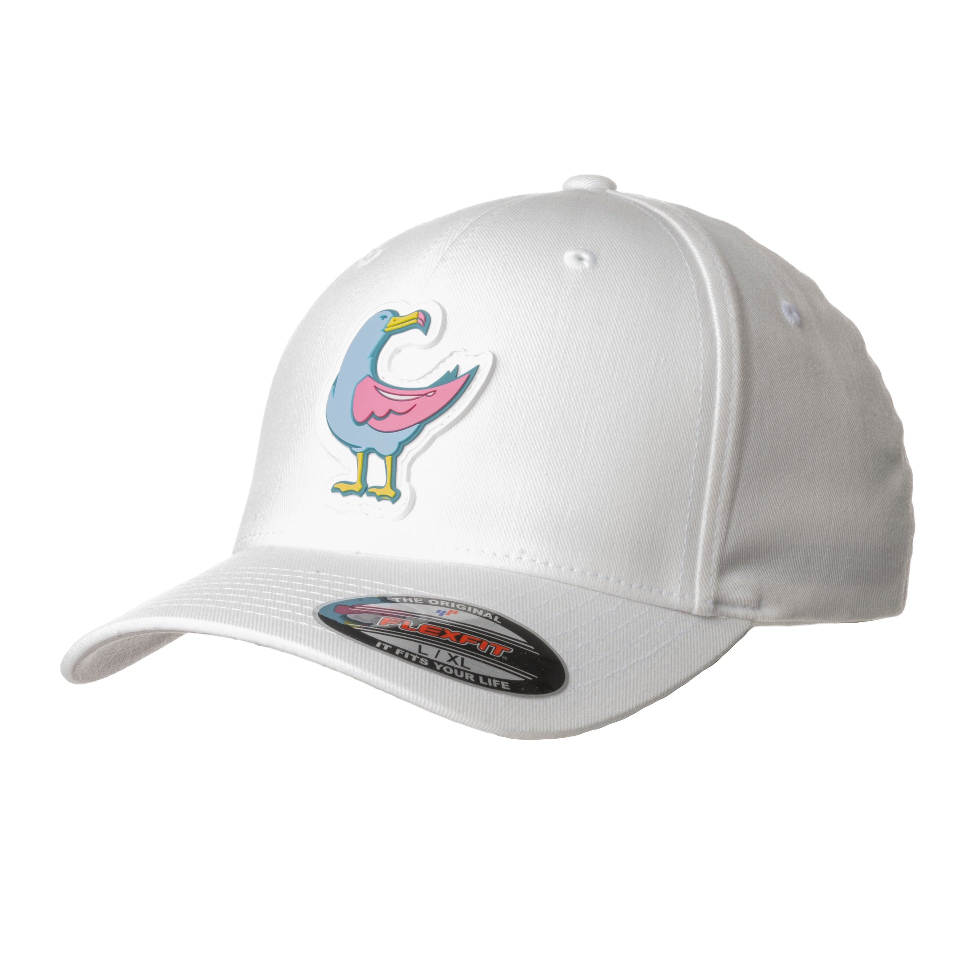 Flexfit cap - Albatross - white – Big A Golf