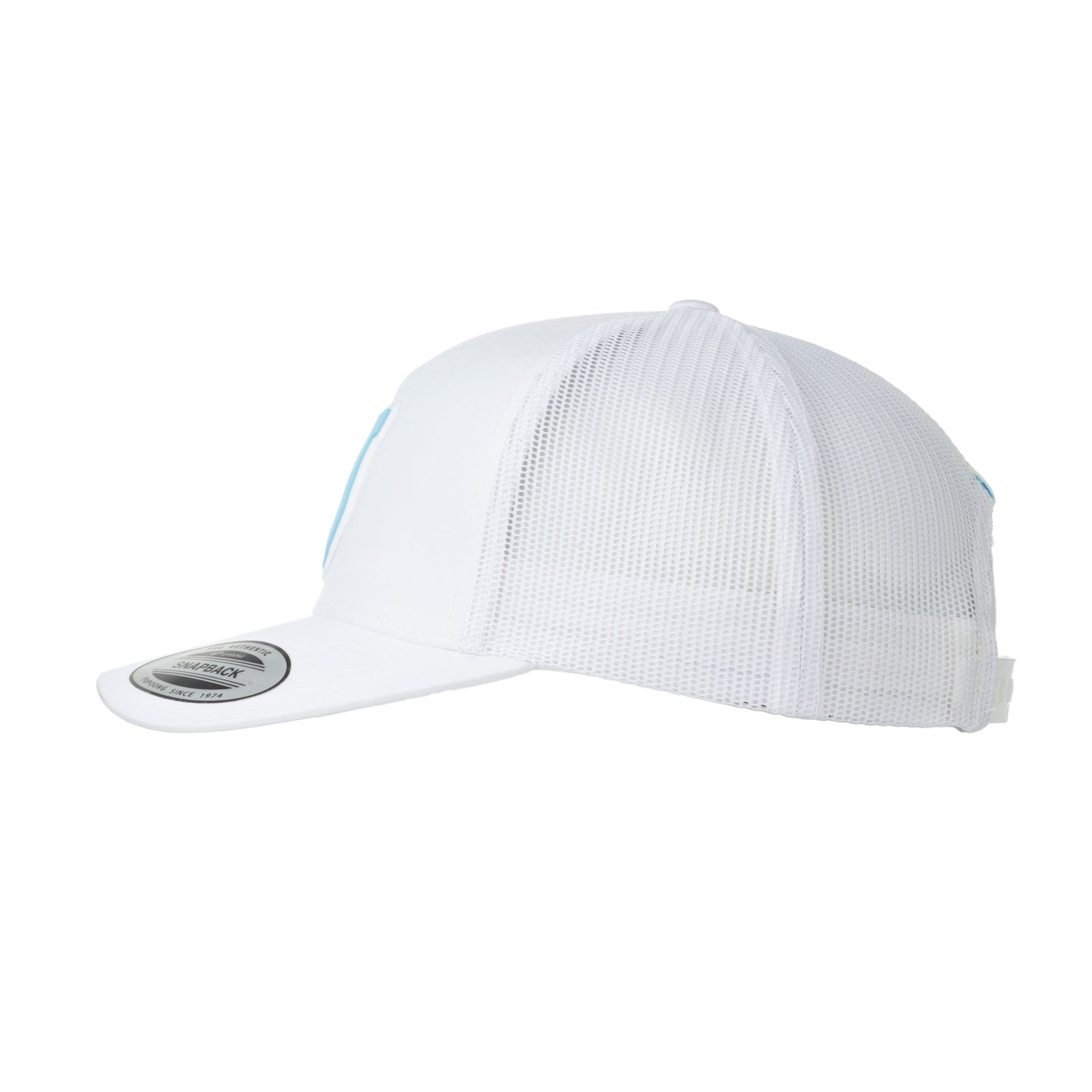 Trucker cap - Blue Horseshoe - white