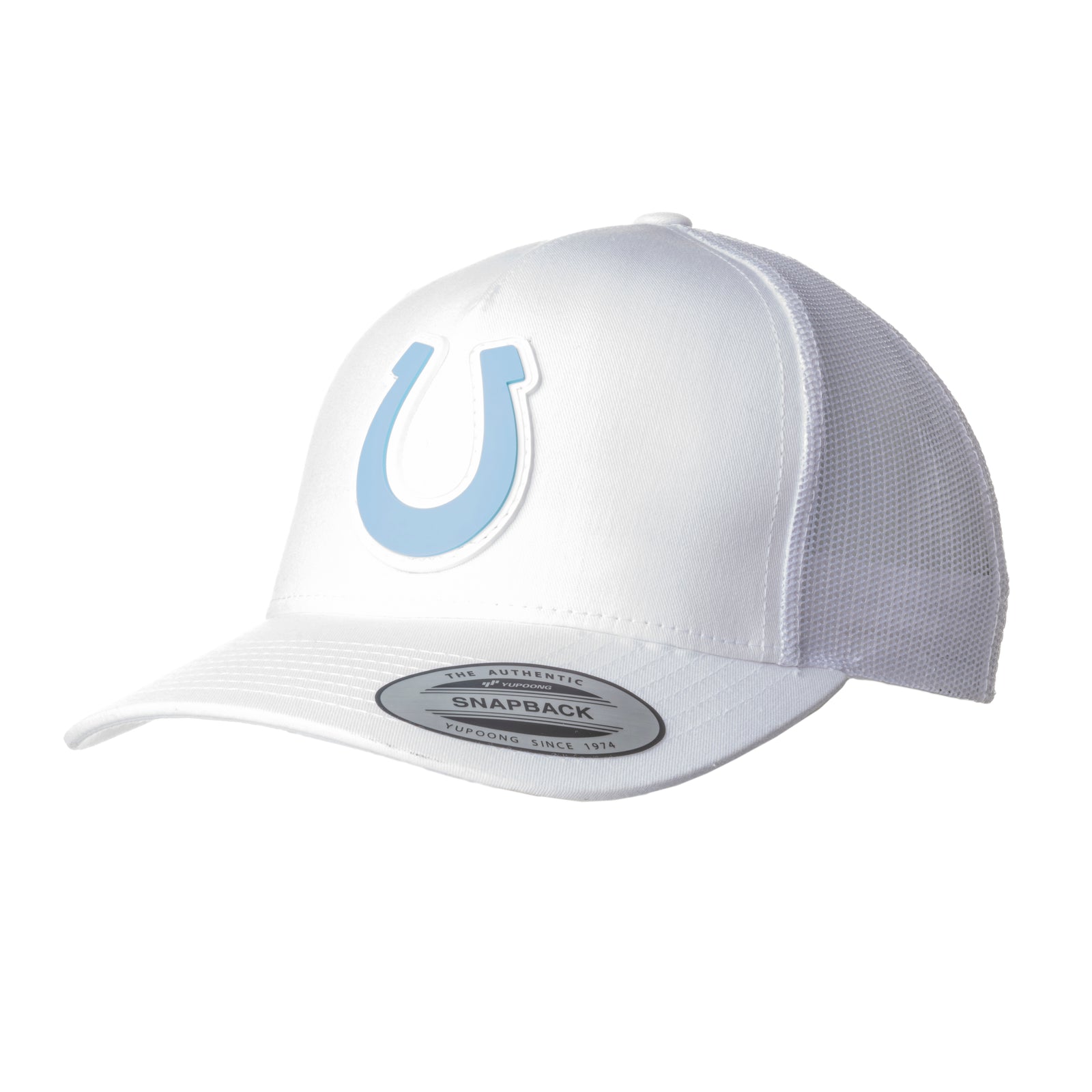 Trucker cap - Blue Horseshoe - white